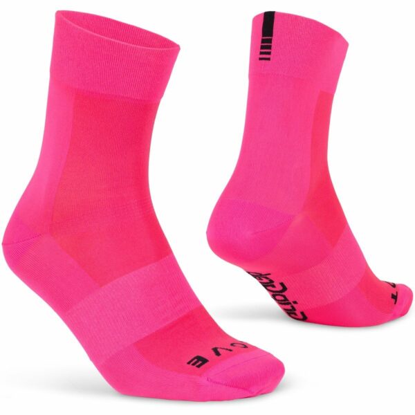 GripGrab Lightweight SL Sock Pink Hi-Vis M - Afbeelding 2