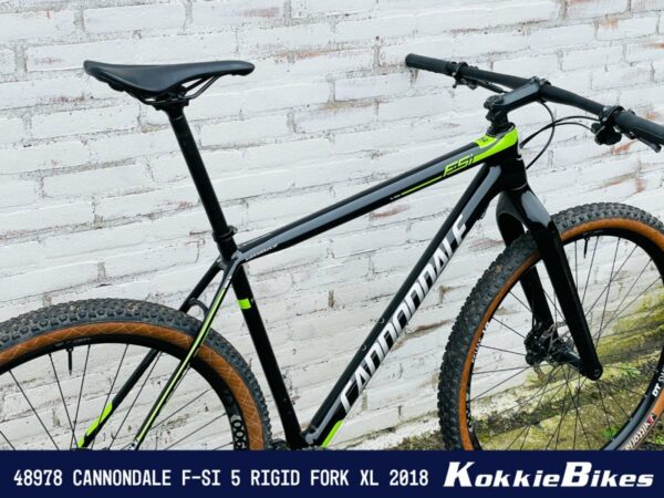 Cannondale F-Si 5 Carbon Rigid Fork Zwart/groen/zilver XL 2018 - Afbeelding 5