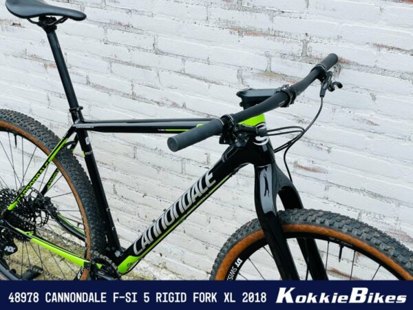 Cannondale F-Si 5 Carbon Rigid Fork Zwart/groen/zilver XL 2018 - Afbeelding 4