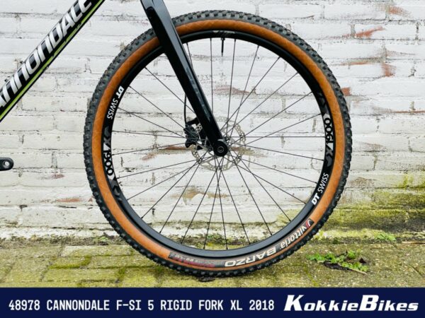 Cannondale F-Si 5 Carbon Rigid Fork Zwart/groen/zilver XL 2018 - Afbeelding 3