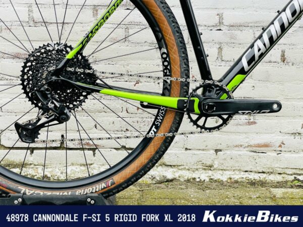 Cannondale F-Si 5 Carbon Rigid Fork Zwart/groen/zilver XL 2018 - Afbeelding 2