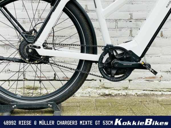 Riese & Müller Charger3 Mixte GT vario kiox 625 wh Mixed Ceramic Whitee 53cm 2022 - Afbeelding 2