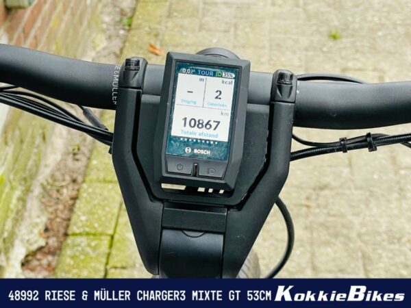 Riese & Müller Charger3 Mixte GT vario kiox 625 wh Mixed Ceramic Whitee 53cm 2022 - Afbeelding 6