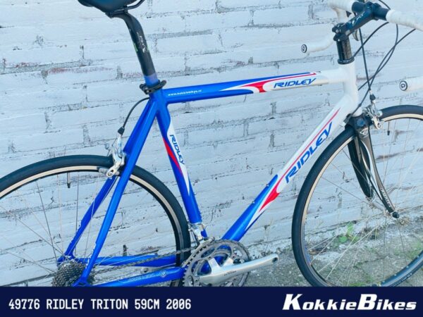 Ridley Triton Wit/Blauw/Rood 59cm 2006 - Afbeelding 5