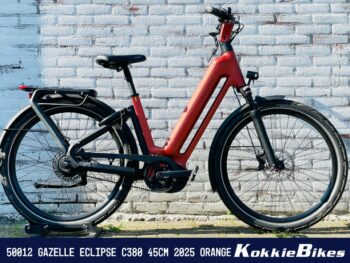 Gazelle Eclipse C380 - 4 maanden oud -l 1503KM gelopen metallic orange 45cm 2025