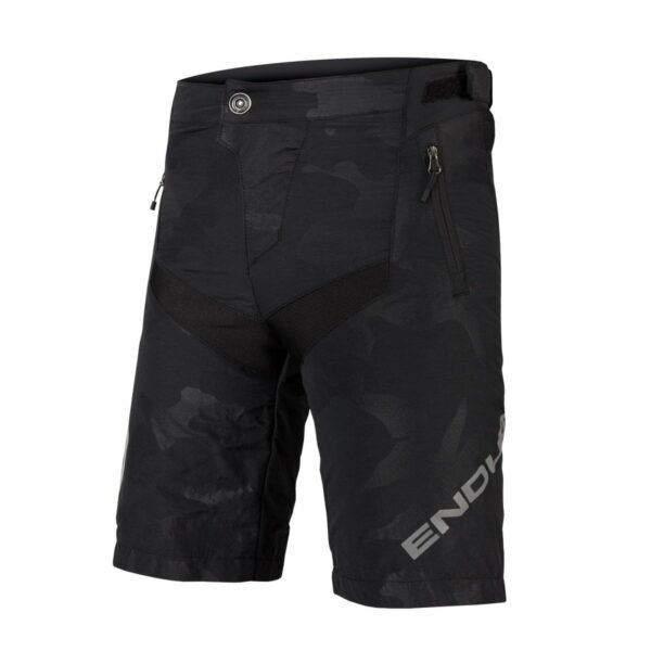 Kids MT500JR Baggy Short with Liner: Zwart Camo - 9-10yrs