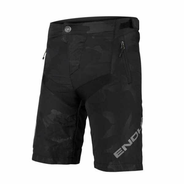 Kids MT500JR Baggy Short with Liner: Zwart Camo - 7-8yrs