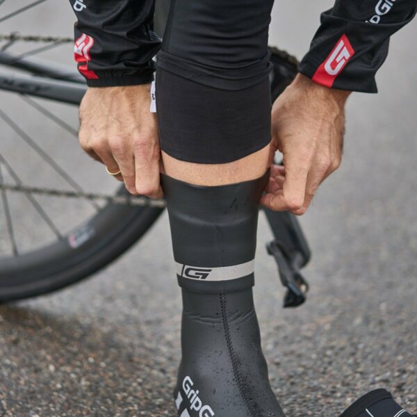 CyclinGaiter Rainy Weather Ankle Cuff, Black, L/XL (42-45)