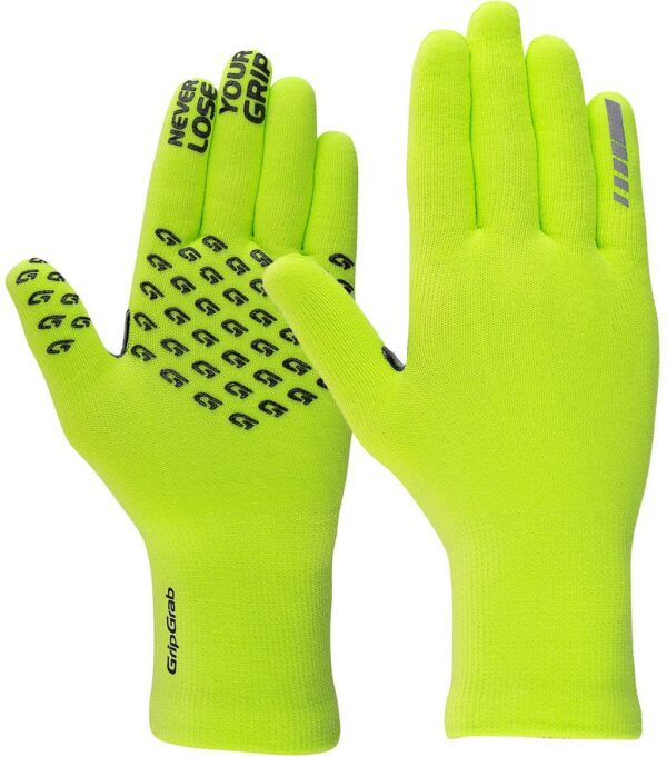 GripGrab Waterproof Knitted Thermal Glove Yellow Hi-Vis XL/XXL