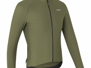 Thermisch ThermaPace-fietsshirt met lange mouwen - Olive Green - M