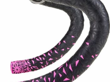 STUURLINT STAR FADE ZWART/NEON ROZE