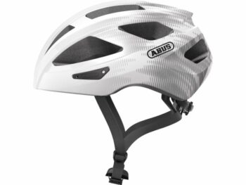 Abus helm Macator white silver S