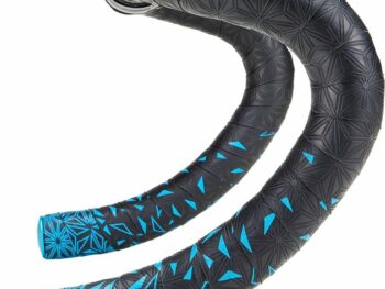 STUURLINT STAR FADE ZWART/NEON BLAUW