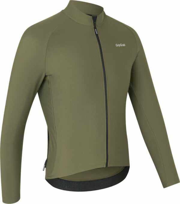Thermisch ThermaPace-fietsshirt met lange mouwen - Olive Green - M