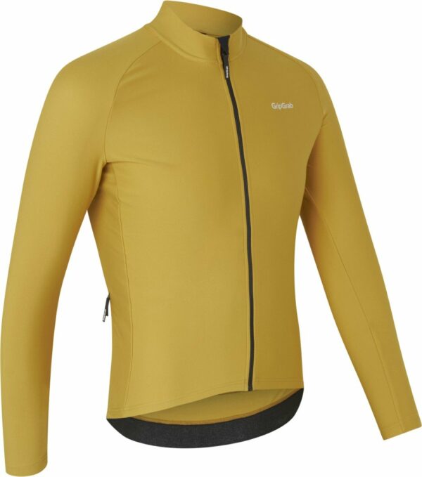 Thermisch ThermaPace-fietsshirt met lange mouwen - Mustard Yellow - M