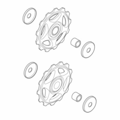 Derailleurwieltjes Shimano RD-M410 - Afbeelding 2