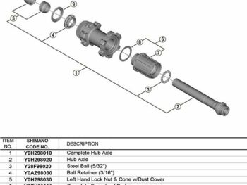 Achteras Compleet 142 mm