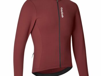 Thermisch RIDE-fietsshirt met lange mouwen - Dark Red - M