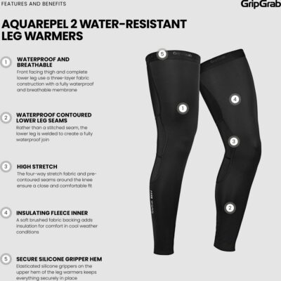 4016 AquaRepel 2 Thermal Leg Warmers, S - Afbeelding 2