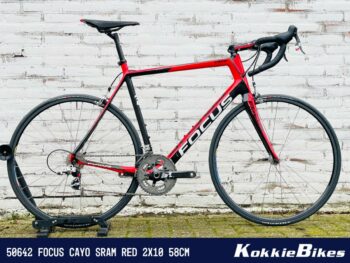 Focus Cayo Sram RED 2x10 Zwart Rood 58cm
