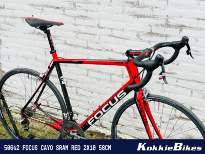 Focus Cayo Sram RED 2x10 Zwart Rood 58cm - Afbeelding 4