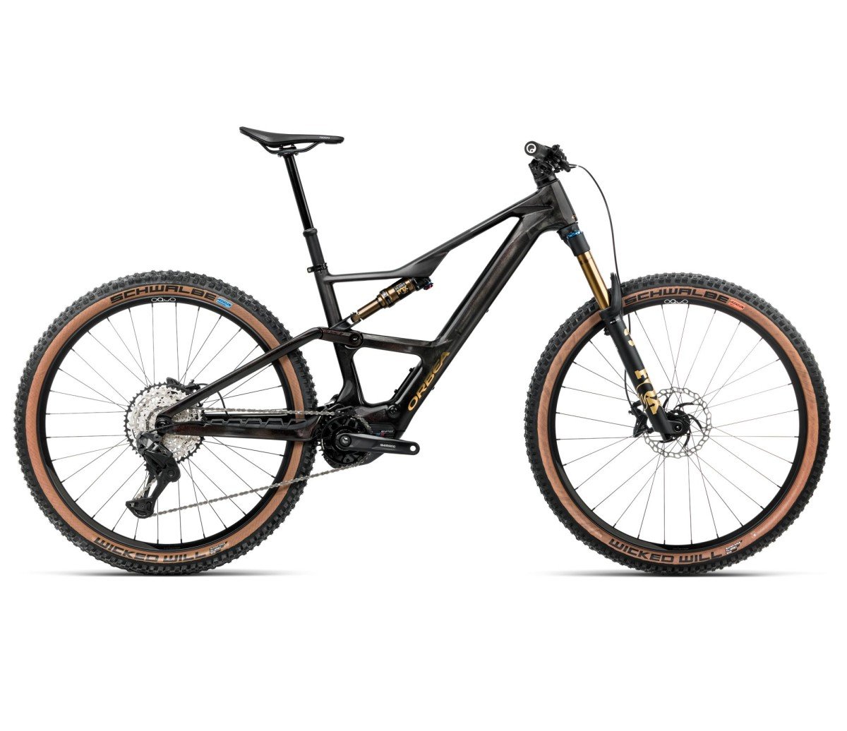 ORBEA RISE SL M10 630W Heren Cosmic Carbon View - Golden Sand (Gloss) L L 2026