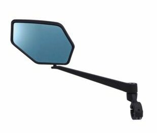 BBM-02 Fietsspiegel E-view Clamp Mount Links 22.2mm Zwart