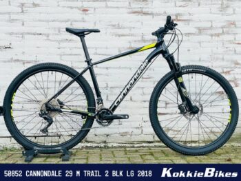 Cannondale 29 M Trail 2 BLK LG (x) Heren Jet Black W/ Fine Silver And V L 2018