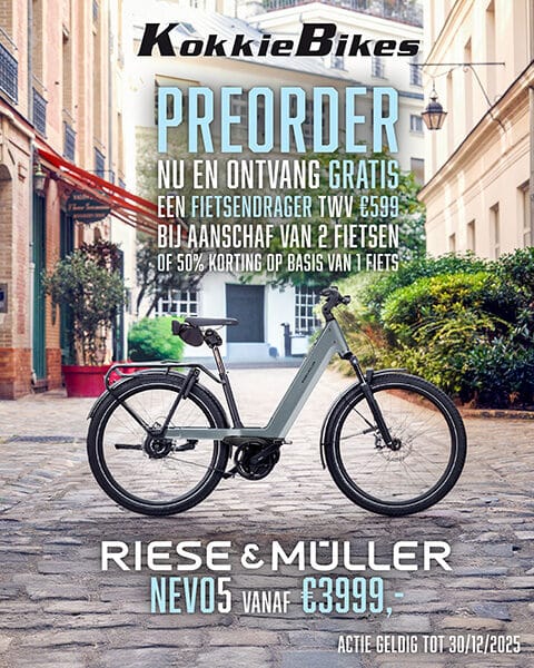 KokkieBikes Riese Muller Nevo 5 preorder actie frontpage