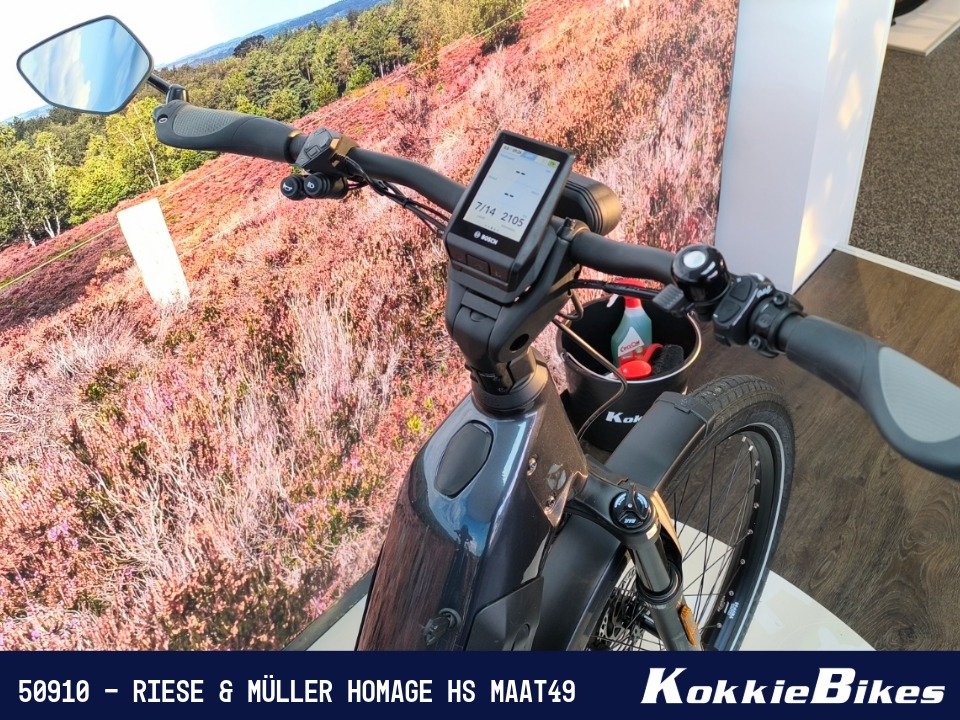 Riese & Müller Homage-GT rohloff 1250Wh HS - 2105km Deepsea Blue Metallic 49cm 2023 - Afbeelding 6