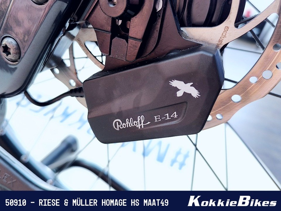 Riese & Müller Homage-GT rohloff 1250Wh HS - 2105km Deepsea Blue Metallic 49cm 2023 - Afbeelding 3