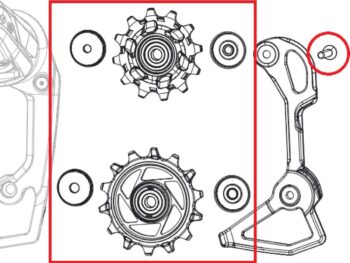 Sram derailleurdeel loopwielset rival etap axs