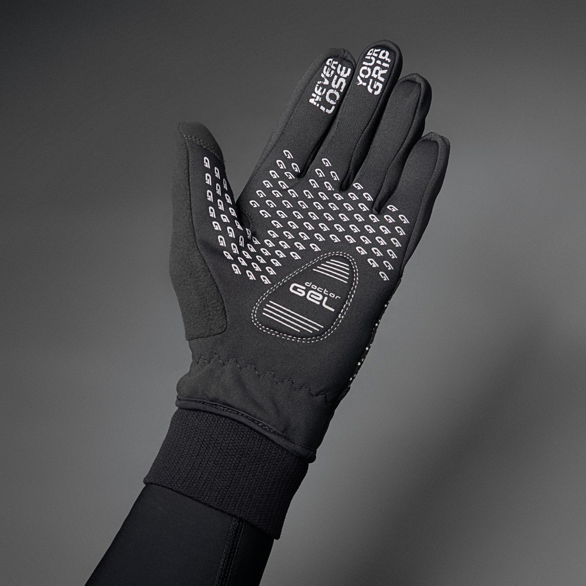 Rebel Youngster Windproof Winter Glove Black/Grey M (6) - Afbeelding 2