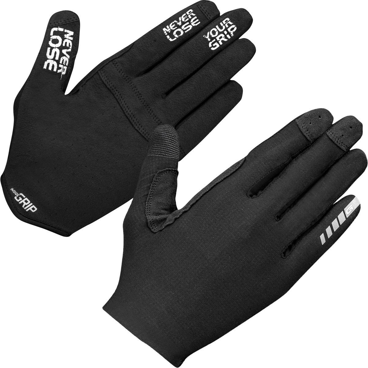 GripGrab Aerolite InsideGrip Long Finger Glove Black L - Afbeelding 2