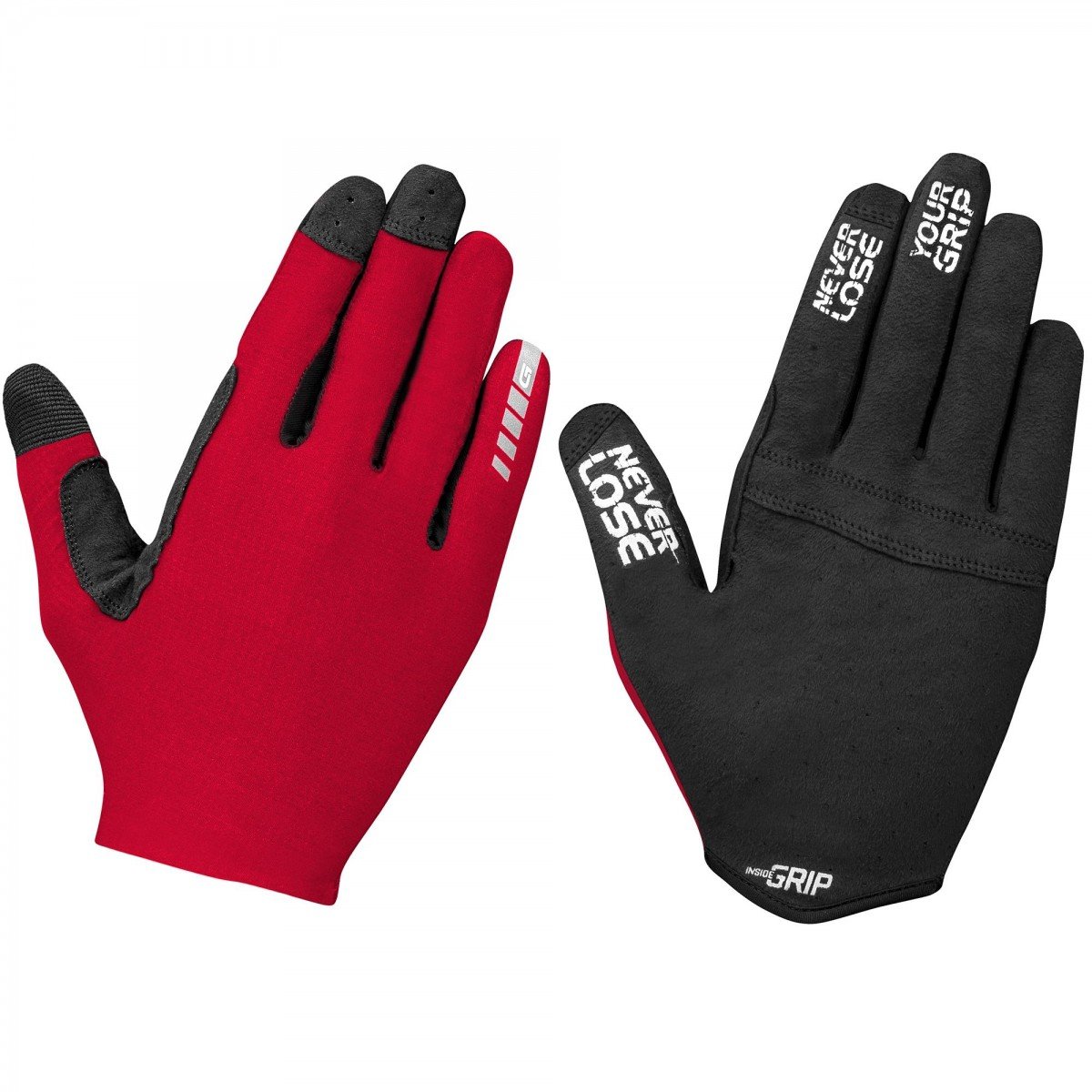 GripGrab Aerolite InsideGrip Long Finger Glove Red L