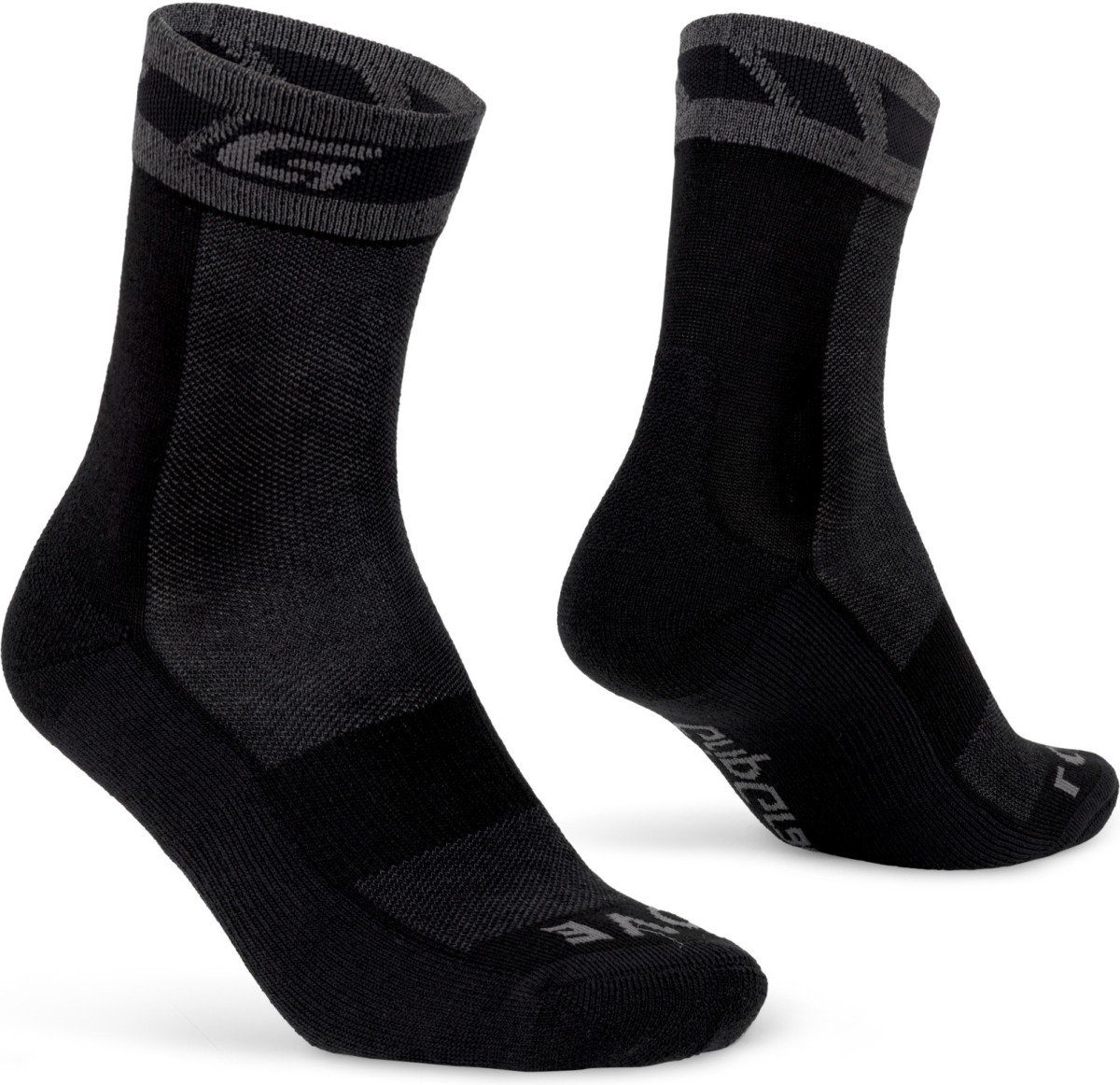 GripGrab Merino Winter Sock Black M - Afbeelding 2