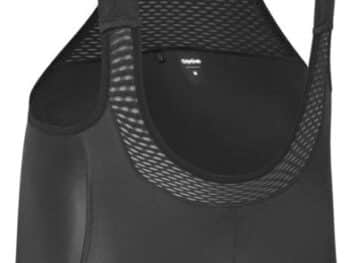 PACR korte fietsbroek met bretels - Black - XL