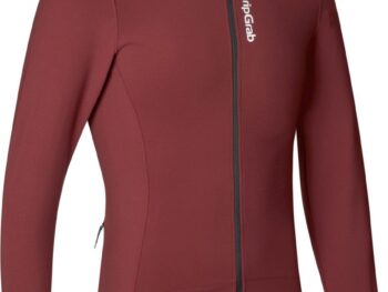 Thermisch RIDE-fietsshirt met lange mouwen - Dark Red - M