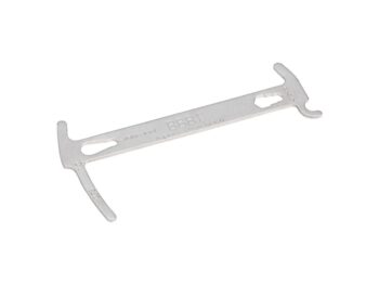 BTL-125 Multi-tool Chainchecker Met Ketting Haak En 5/6/8mm Ringsleutel Zilver