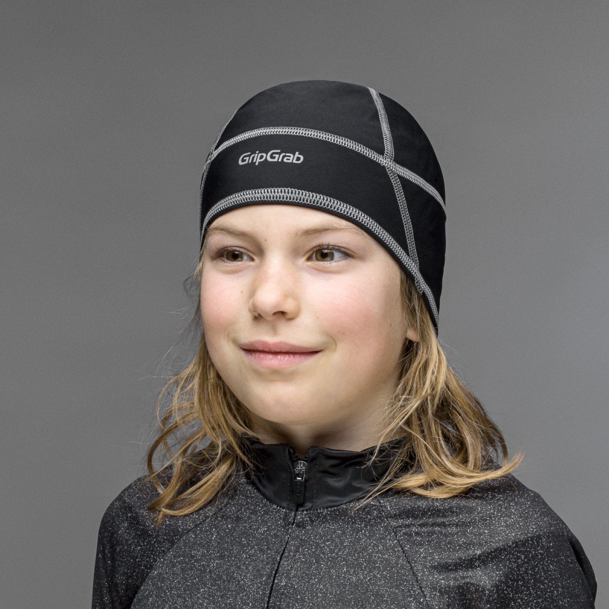 GripGrab Kids Lightweight Thermal Skull Cap Black XS - Afbeelding 2