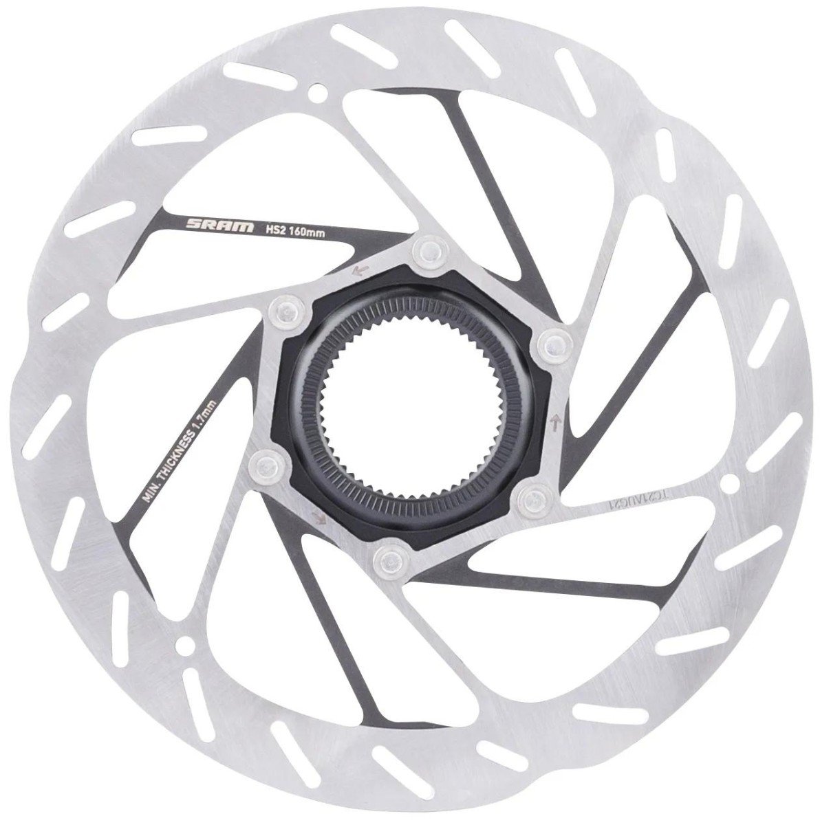 Sram remschijf hs2 160mm centerlock - Afbeelding 3