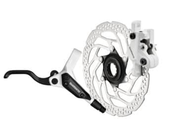 DISC BRAKE VOOR/ACHTER M395 WIT Z.SCHIJF M.RESIN PADS