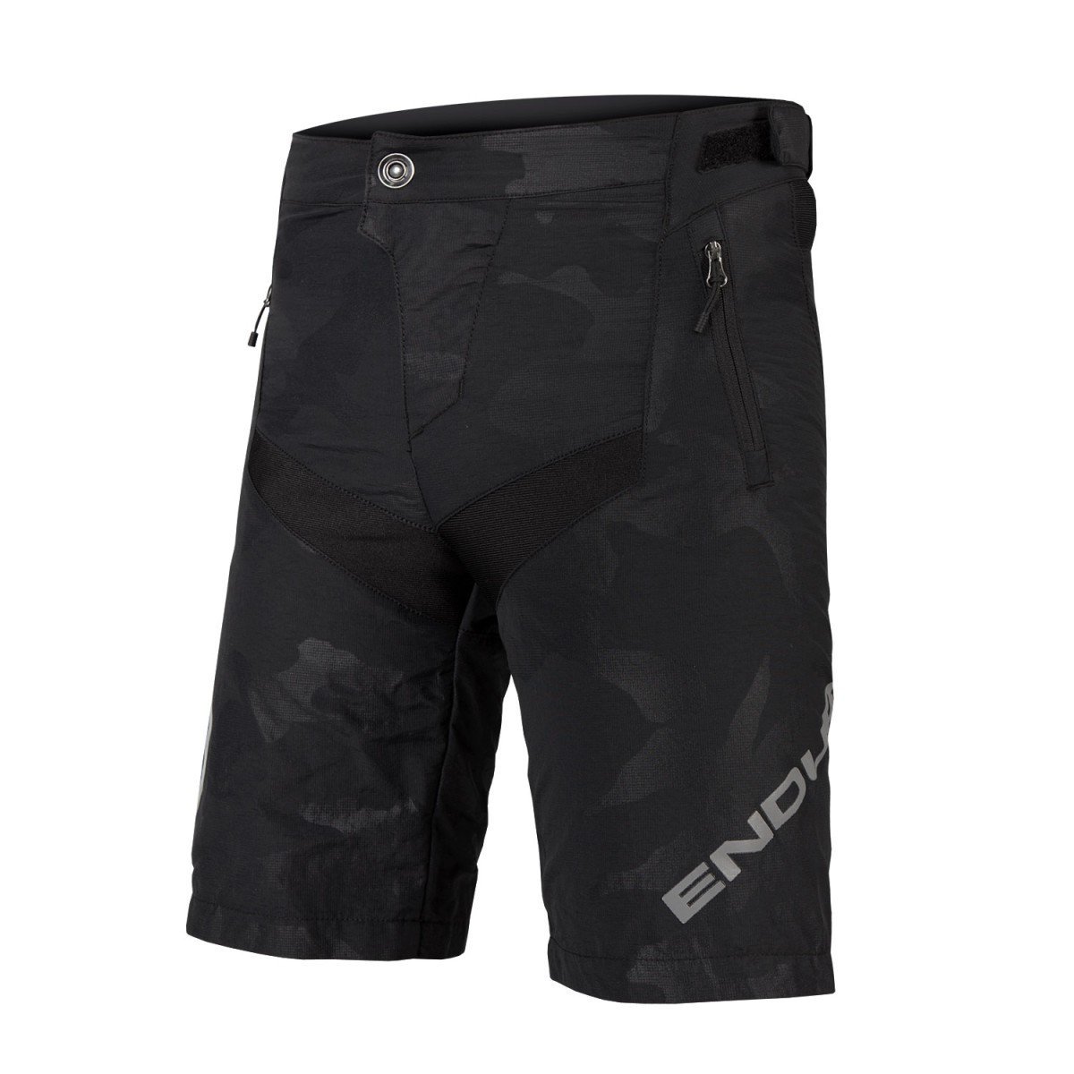 Kids MT500JR Baggy Short with Liner: Zwart Camo - 7-8yrs