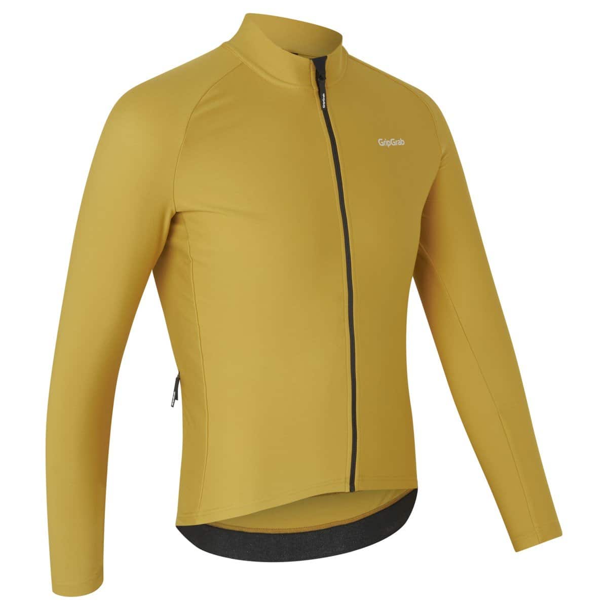 Thermisch ThermaPace-fietsshirt met lange mouwen - Mustard Yellow - M - Afbeelding 2