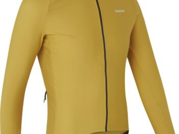 Thermisch ThermaPace-fietsshirt met lange mouwen - Mustard Yellow - M