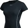 Kleding Dames Craft Cool tee with mesh Black, XS OUTKO