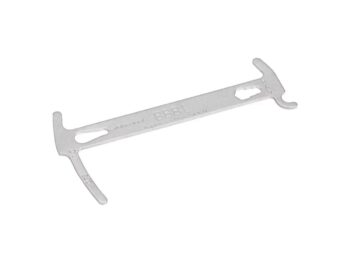 BTL-125 Multi-tool Chainchecker Met Ketting Haak En 5/6/8mm Ringsleutel Zilver