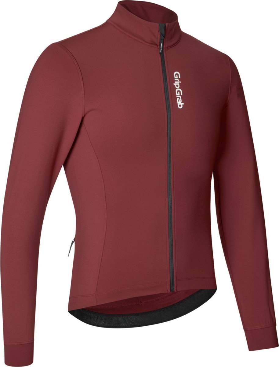 Thermisch RIDE-fietsshirt met lange mouwen - Dark Red - L