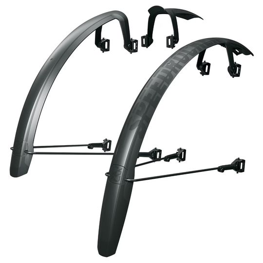 SKS spatbordset Speedrocker XL 28" 57mm zwart - Afbeelding 2